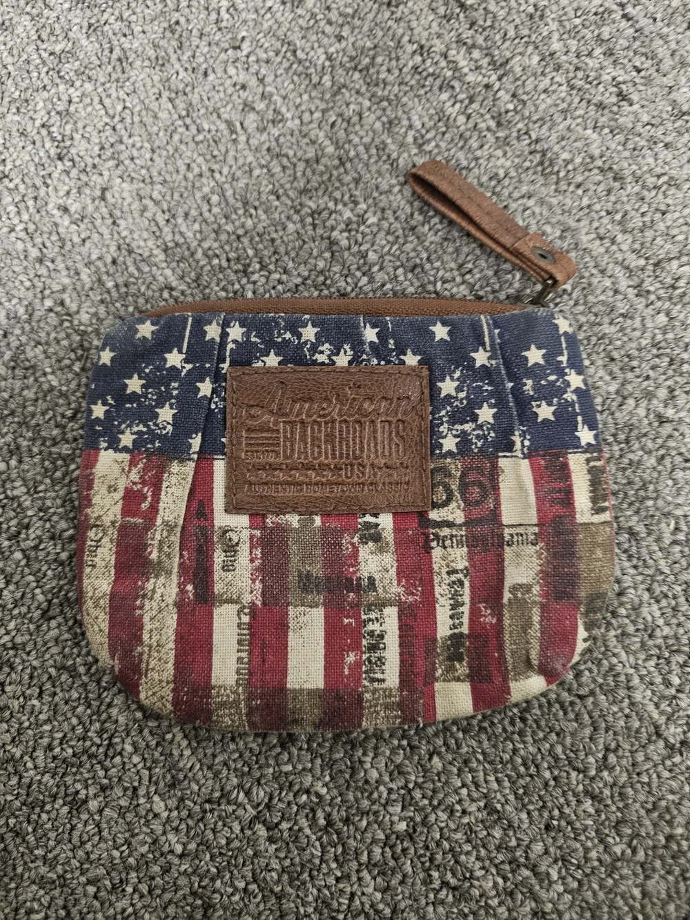 Coin Purse - Patriotic Red, White & Blue Print